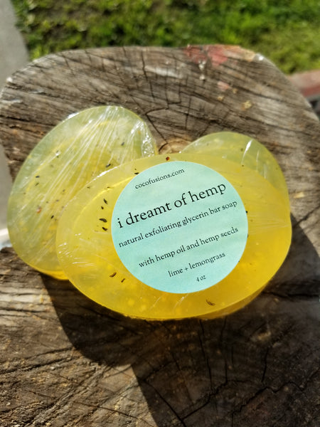I Dreamt of Hemp glycerin soap bar