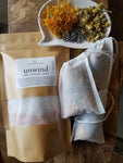 Bath salt with 3 flower sachets