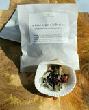 White sage + hibiscus, seashell kit