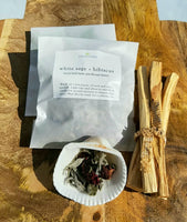 White sage + hibiscus, seashell kit
