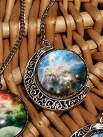 Galaxy pendulum keychains