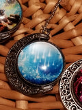 Galaxy pendulum keychains