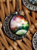 Galaxy pendulum keychains