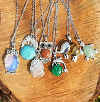 Spirit Animal Crystal Necklaces