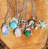 Spirit Animal Crystal Necklaces