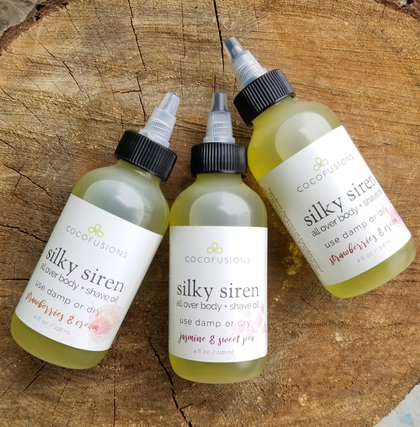 Silky Siren, body moisture & shave oil